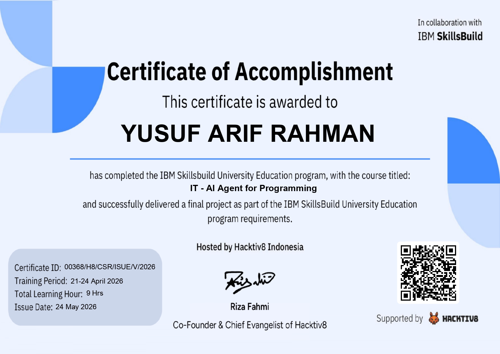 Virtual Reality Development Certificate